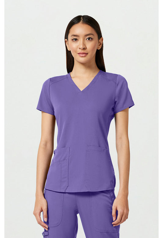 Med Couture Touch V-Neck Shirttail Scrub Top