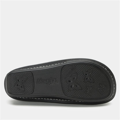 Clearance Alegria Black Embossed Debra Shoes