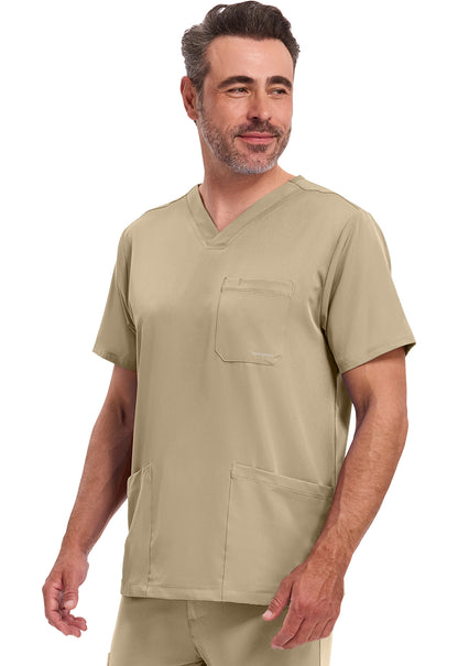 Blusa médica Mathew con cuello en V para hombre de Healing Hands HH Works