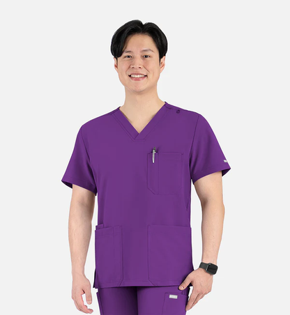 Maevn Momentum Mens 4-Pocket V-Neck Scrub Top