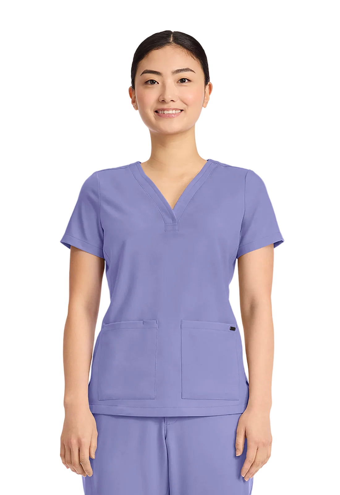 Healing Hands Quest 3-Pocket Y-Neck Scrub Top