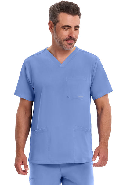 Blusa médica Mathew con cuello en V para hombre de Healing Hands HH Works