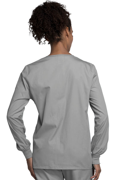 Cherokee Workwear Originals Snap Front Warm-Up Scrub Jacket