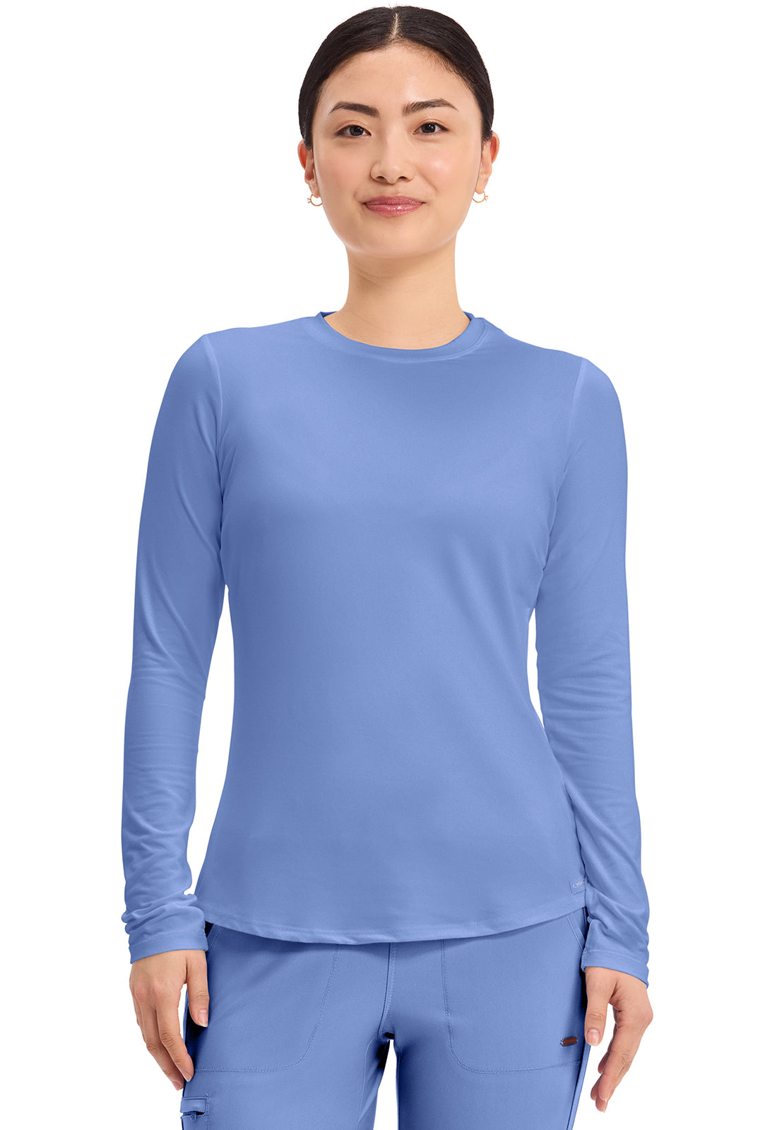Cherokee Basics Long Sleeve Underscrub Knit Tee Shirt