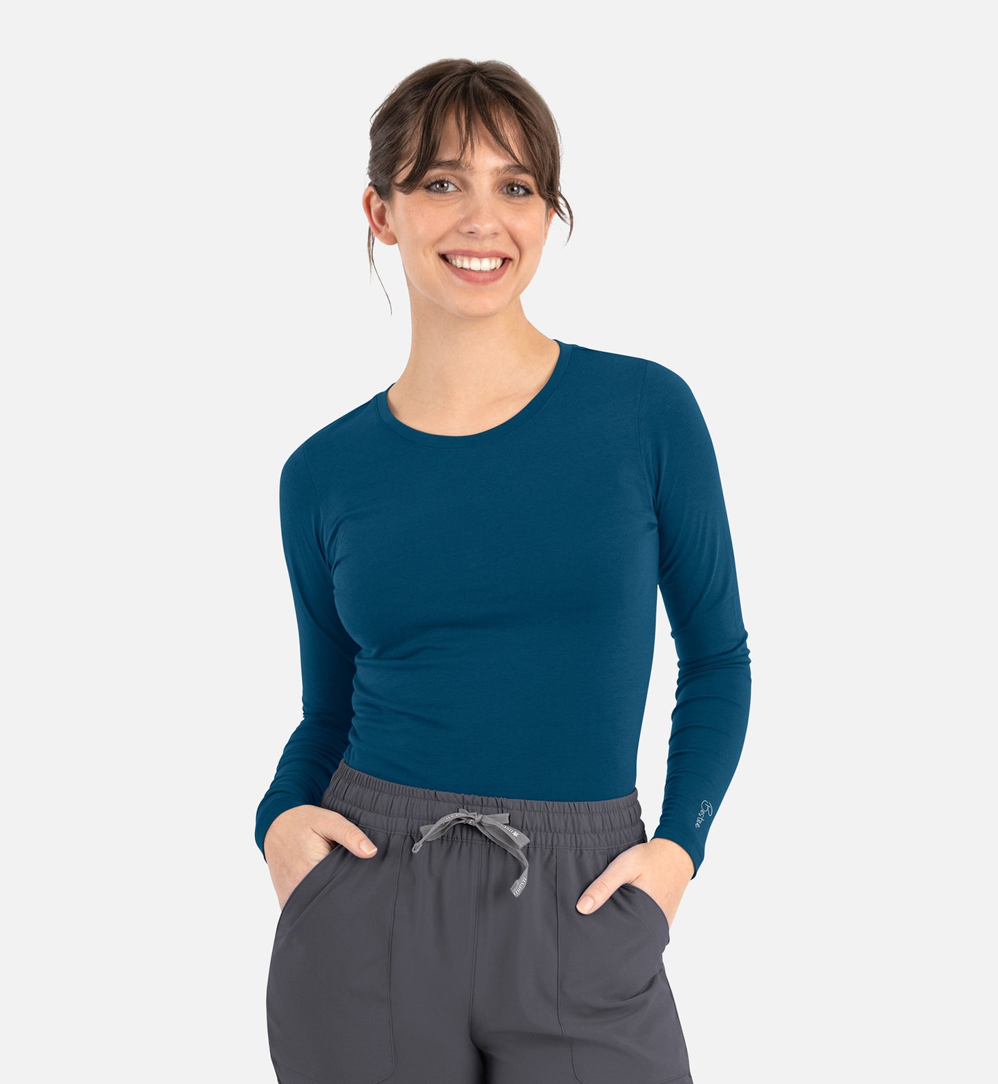 Camiseta básica de manga larga Bestee para uso médico