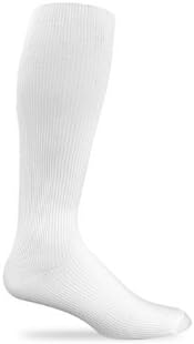 Therassage White Full Support Knee High Socks