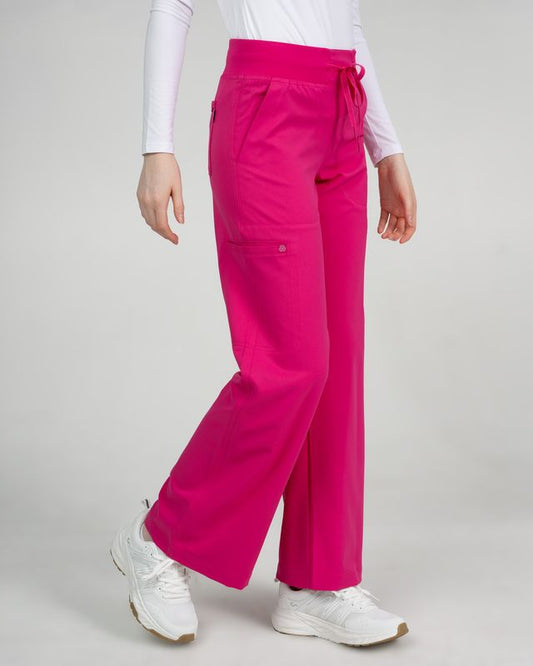 Zavate Studio Wide Leg Flare Scrub Pants