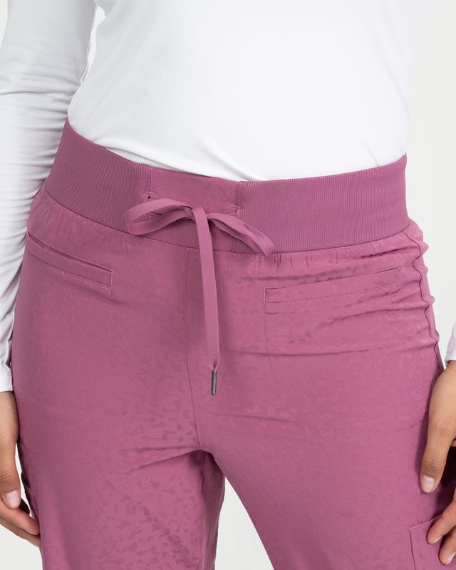 Ava Therese Jacquard Zahara Flare Scrub Pants