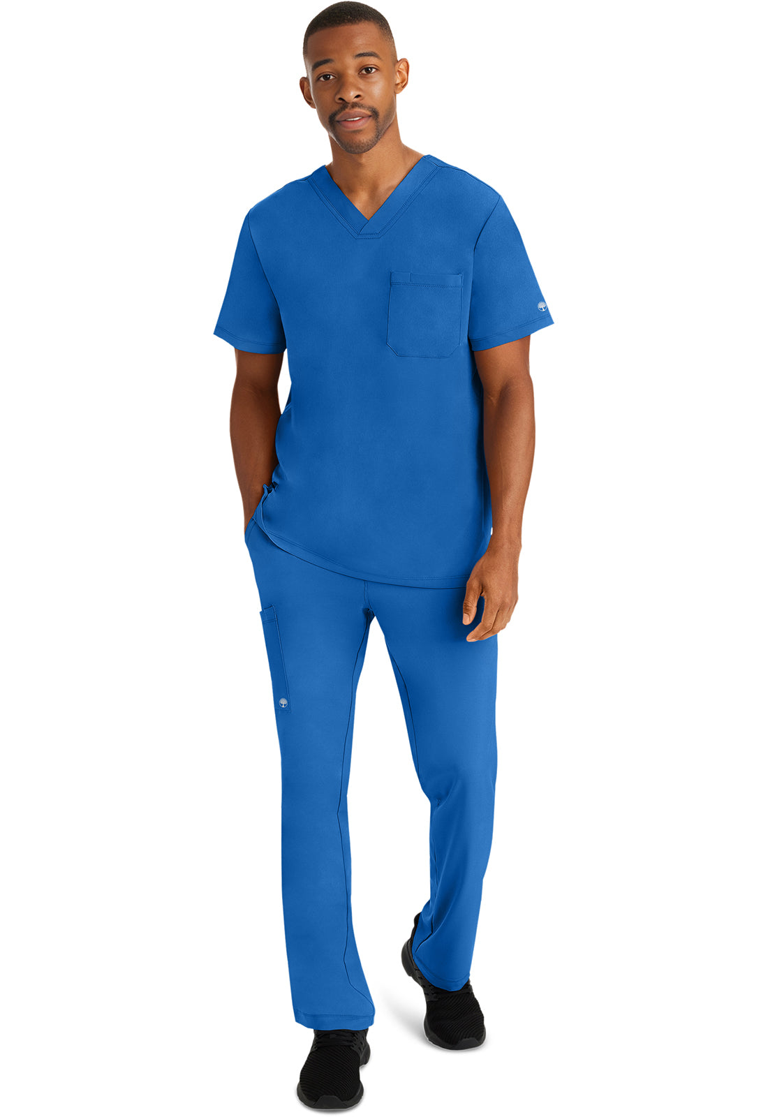 Healing Hands HH Works Mens Mason 1-Pocket Tuck In Scrub Top