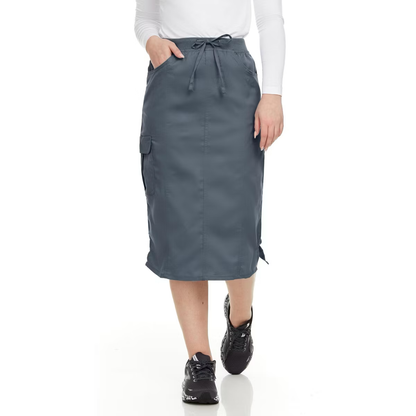 Medichic Debra Drawstring Knit Waist Scrub Skirt