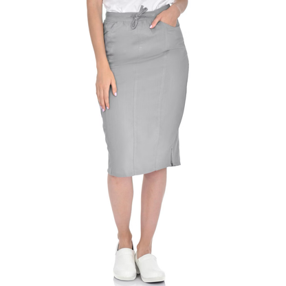 Medichic Debra Drawstring Knit Waist Scrub Skirt