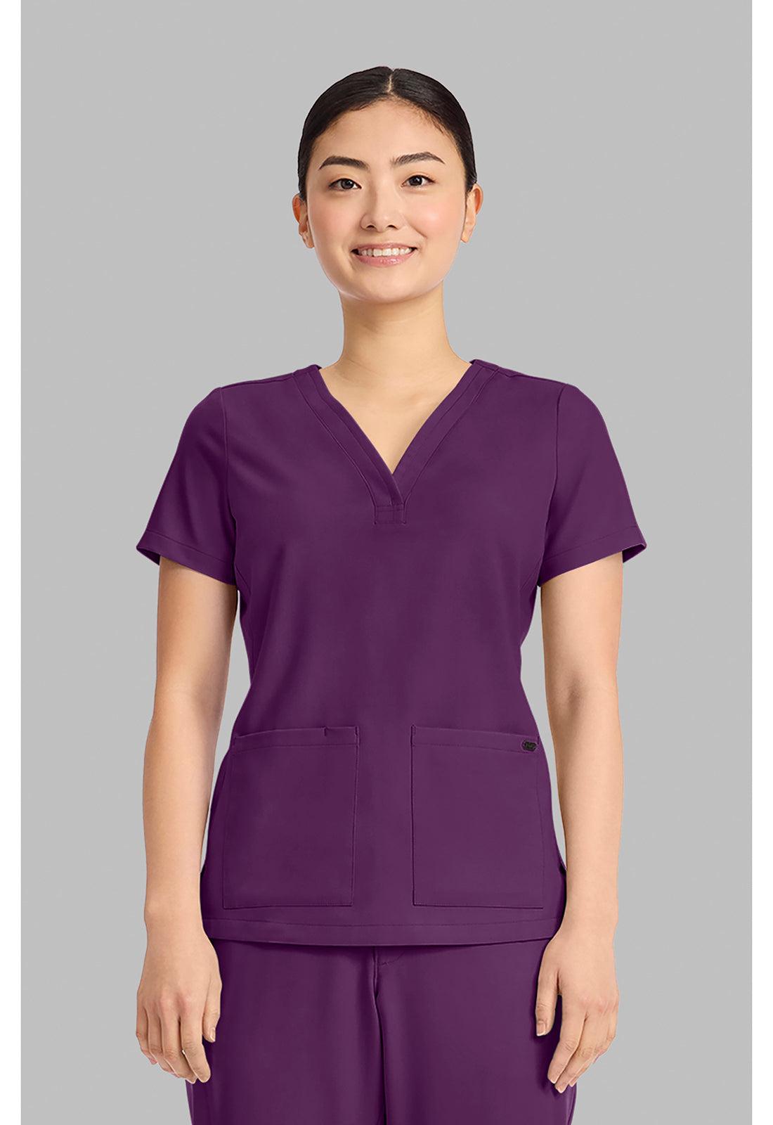 Healing Hands Quest 3-Pocket Y-Neck Scrub Top