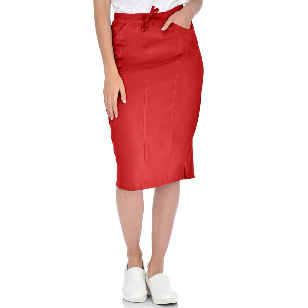 Medichic Debra Drawstring Knit Waist Scrub Skirt