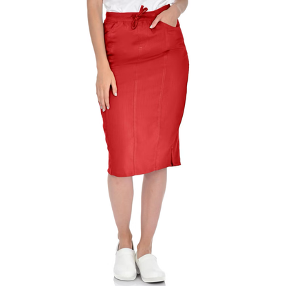 Medichic Debra Drawstring Knit Waist Scrub Skirt