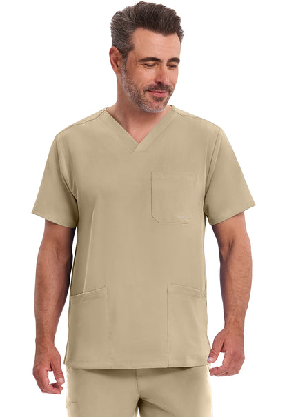 Blusa médica Mathew con cuello en V para hombre de Healing Hands HH Works