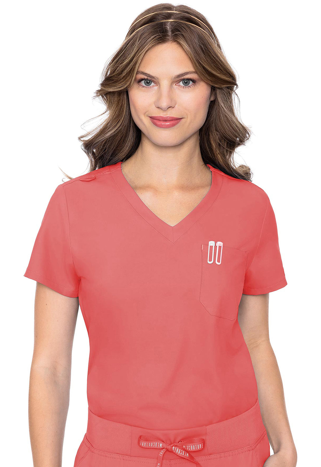 Med Couture Insight 1-Pocket Tuck In Scrub Top