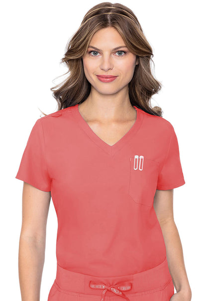 Med Couture Insight 1-Pocket Tuck In Scrub Top