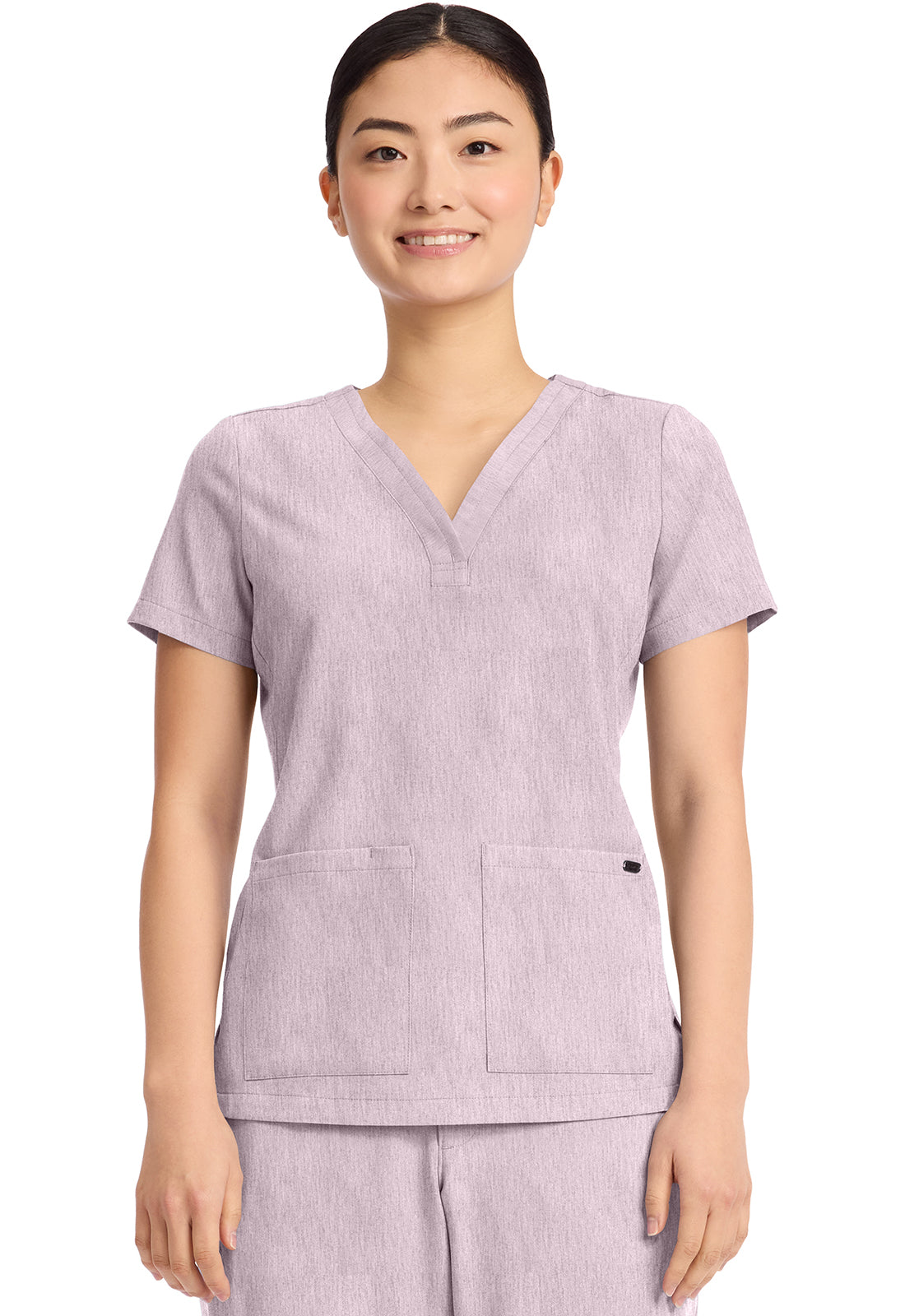 Healing Hands Quest 3-Pocket Y-Neck Scrub Top