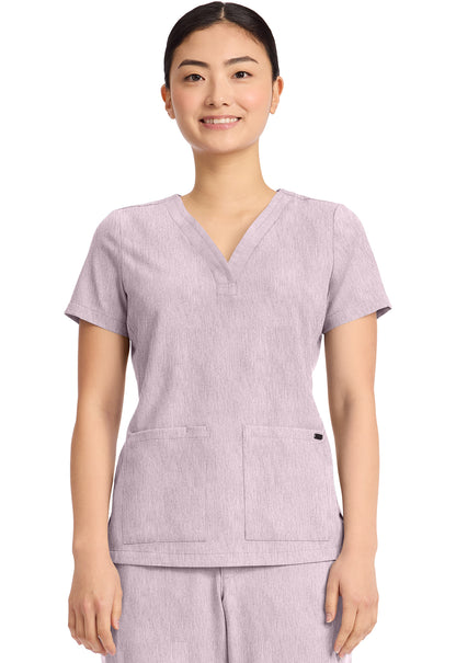 Healing Hands Quest 3-Pocket Y-Neck Scrub Top