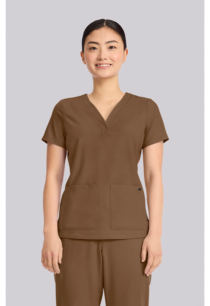 Healing Hands Quest 3-Pocket Y-Neck Scrub Top