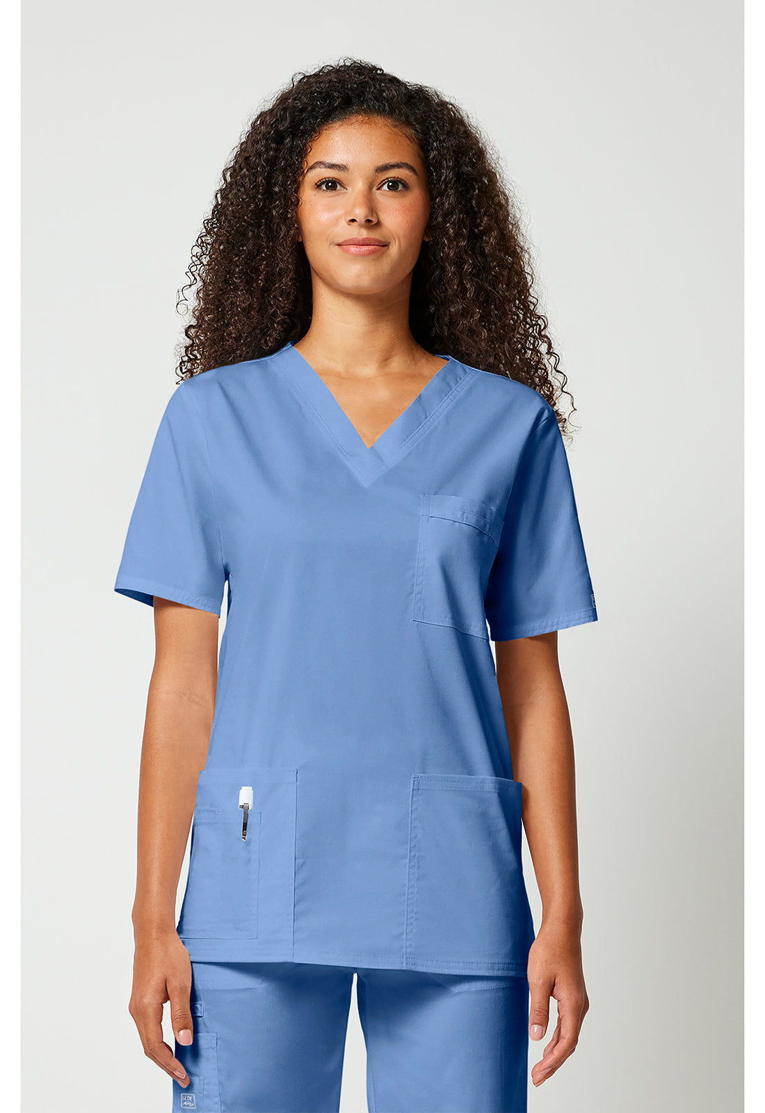 Haut de blouse Cherokee Workwear Core Stretch unisexe à col en V
