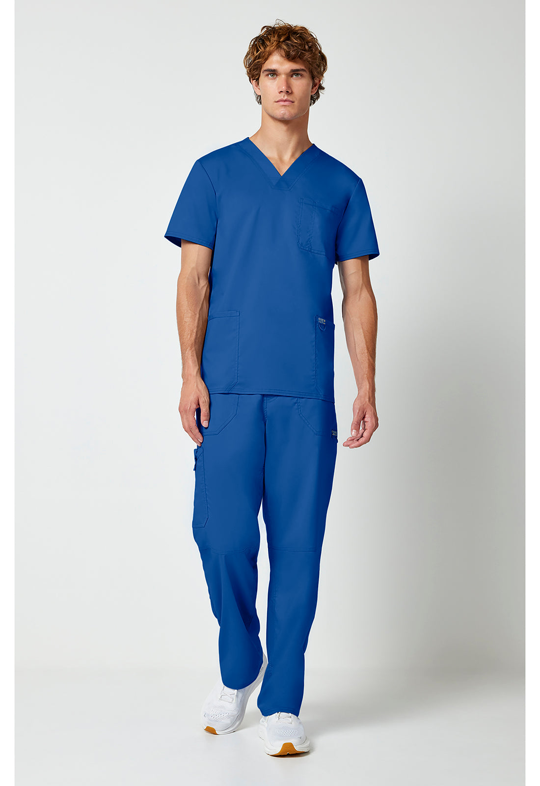 Cherokee Workwear Revolution Mens V-Neck Scrub Top with NYC Health + Hospitals | Nursing Logo