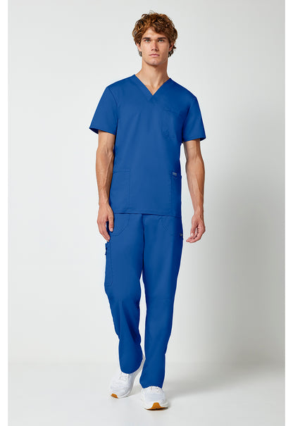 Cherokee Workwear Revolution Mens V-Neck Scrub Top with NYC Health + Hospitals | Nursing Logo