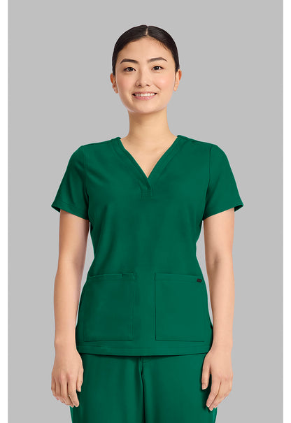 Healing Hands Quest 3-Pocket Y-Neck Scrub Top
