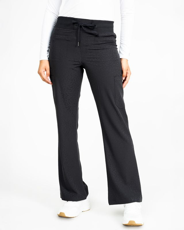 Ava Therese Jacquard Zahara Flare Scrub Pants