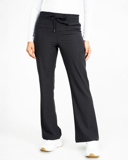 Ava Therese Jacquard Zahara Flare Scrub Pants