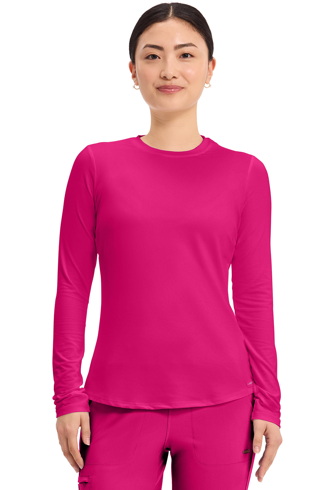 Cherokee Basics Long Sleeve Underscrub Knit Tee Shirt