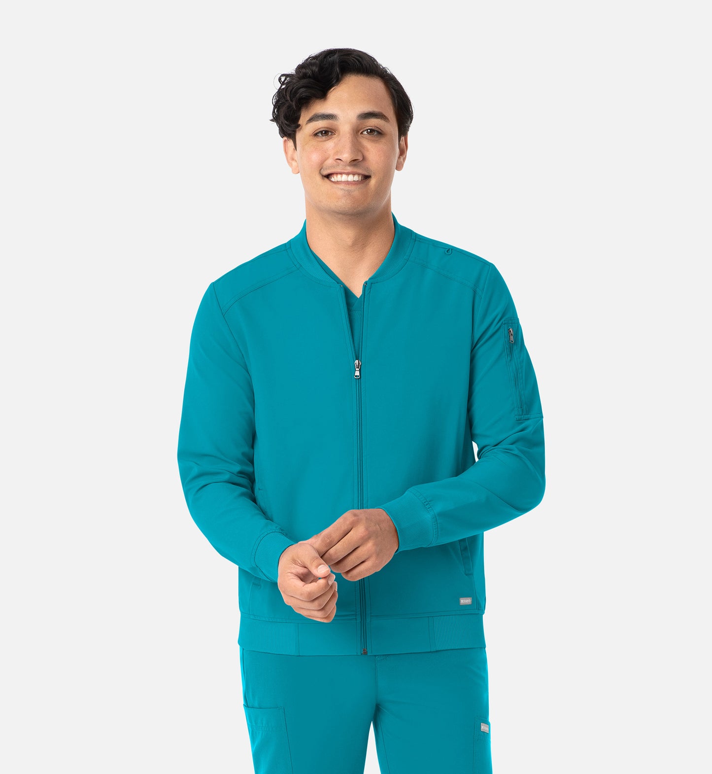 Maevn Momentum Mens Full Zip Bomber Scrub Jacket
