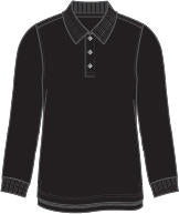French Toast Mens Long Sleeve Pique Polo