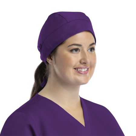 Maevn Eggplant Cap with Button