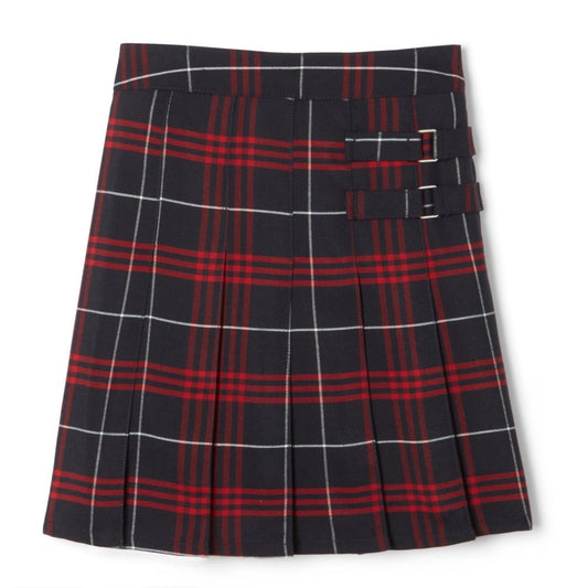 French Toast Girls Plaid Adjustable Waist 2-Tab Scooter Skirt