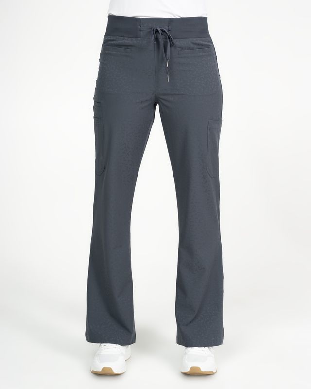 Ava Therese Jacquard Zahara Flare Scrub Pants