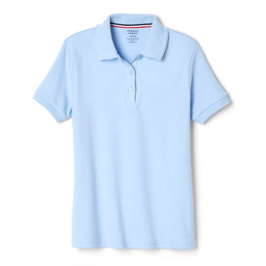 French Toast Girls Plus Short Sleeve Polo with Science and Medicine Logo