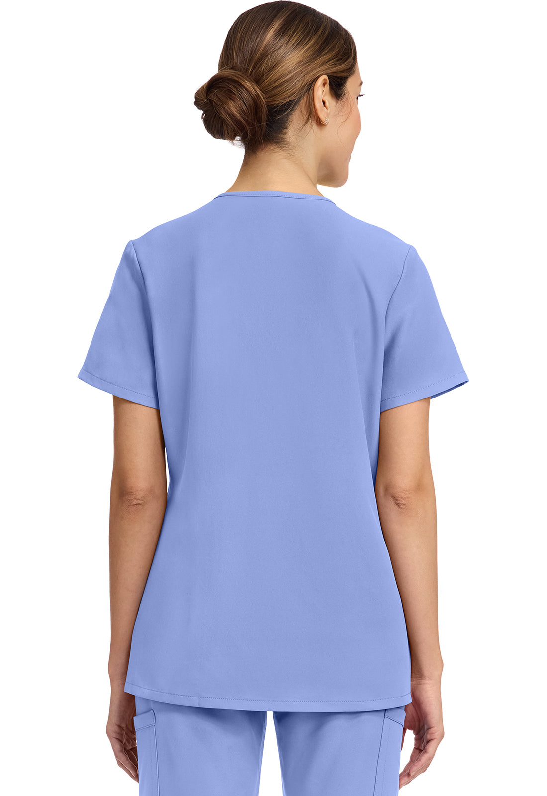 Cherokee Workwear Originals Ultra 2-Pocket Snap Front Scrub Top