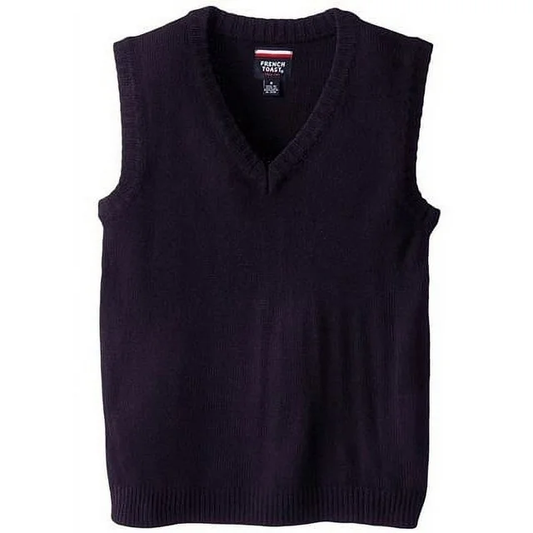 French Toast Blue Unisex V-Neck Sweater Vest