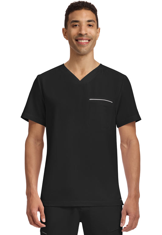 Healing Hands 360 Mens Spencer 1-Pocket Tuck In Scrub Top