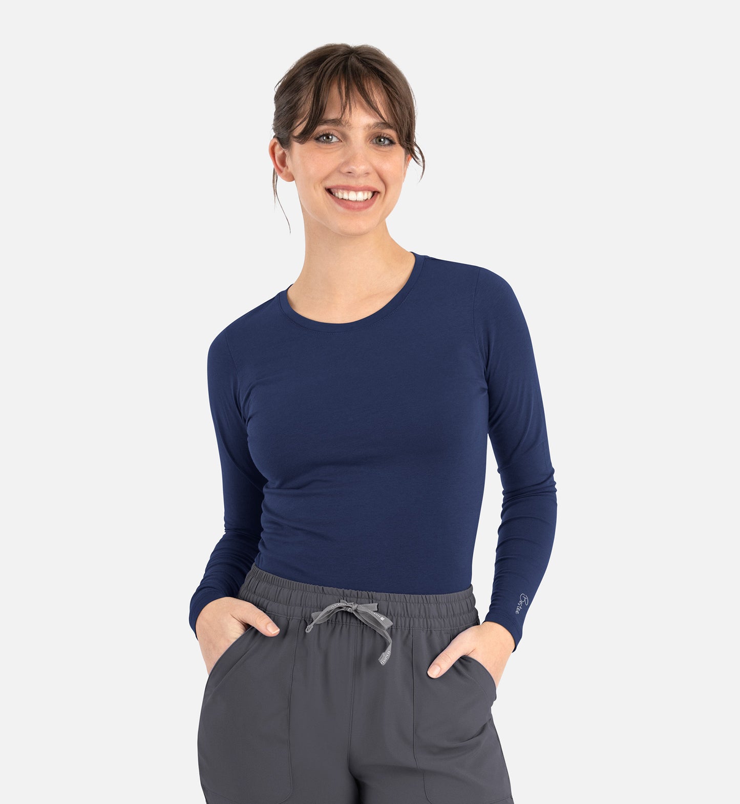 Camiseta básica de manga larga Bestee para uso médico