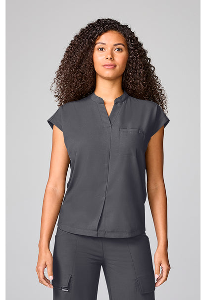 Healing Hands Quest Blythe Mandarin Collar Scrub Top