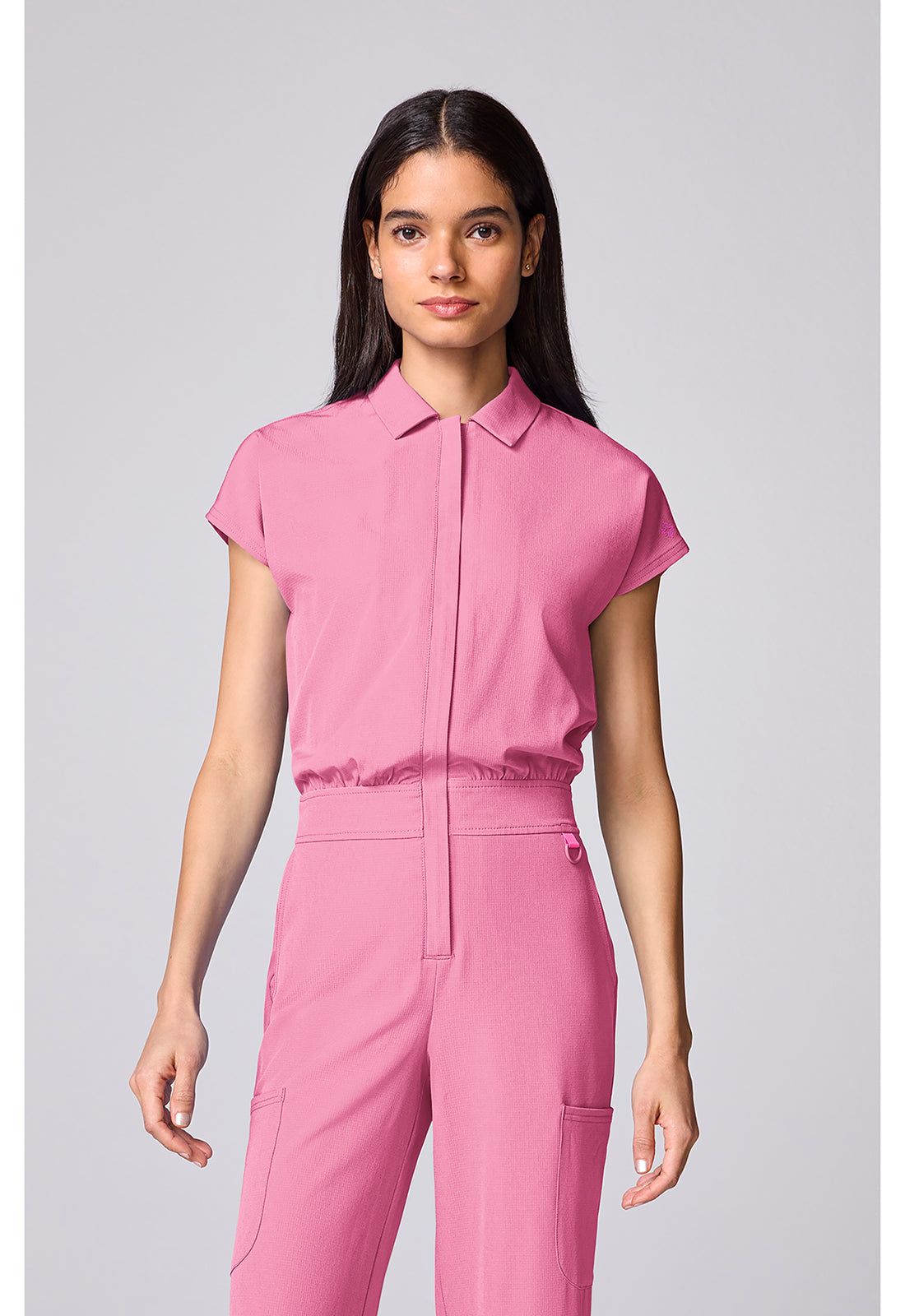 Med Couture Amp Dolman Wide Leg Scrub Jumpsuit