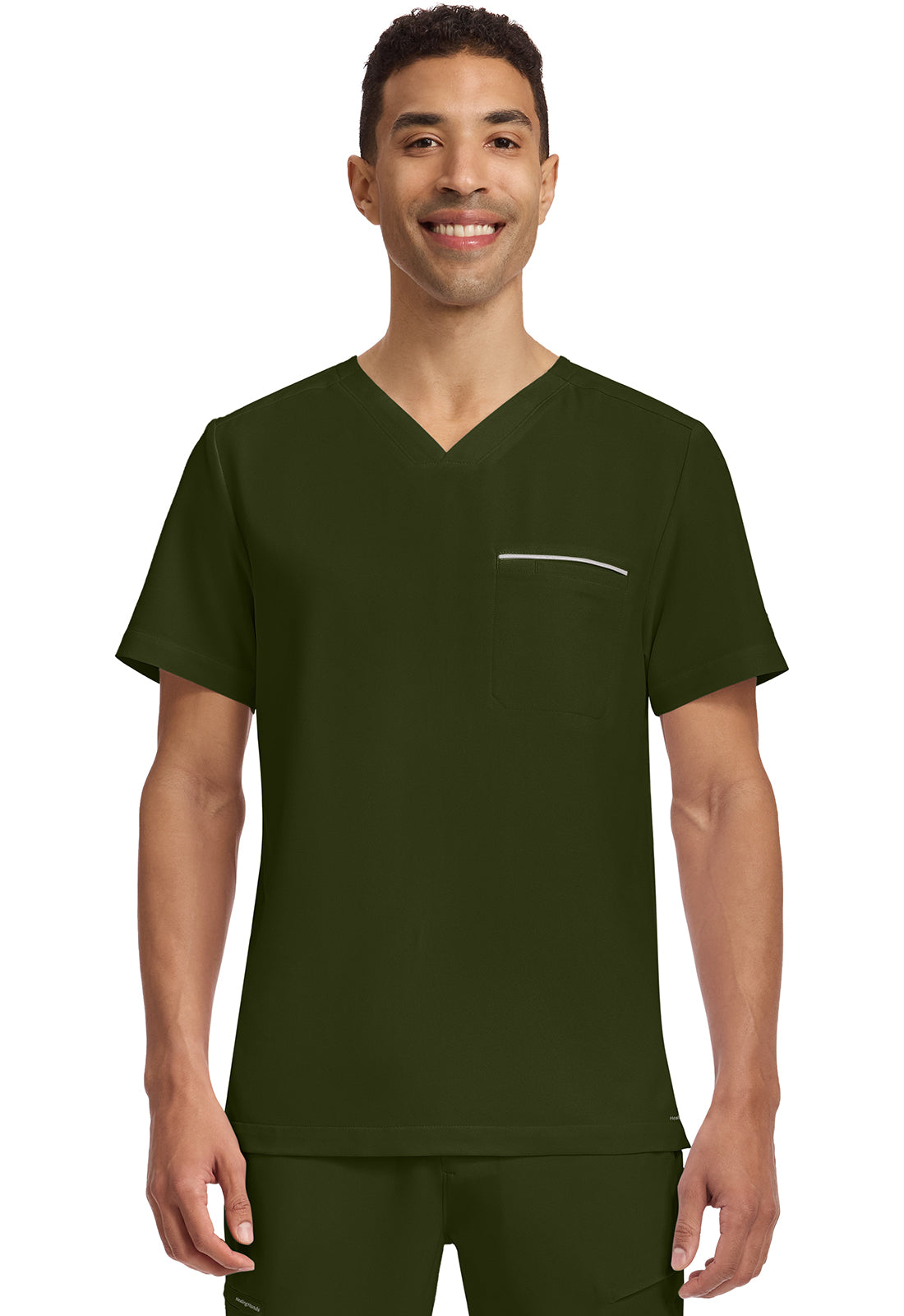 Healing Hands 360 Mens Spencer 1-Pocket Tuck In Scrub Top