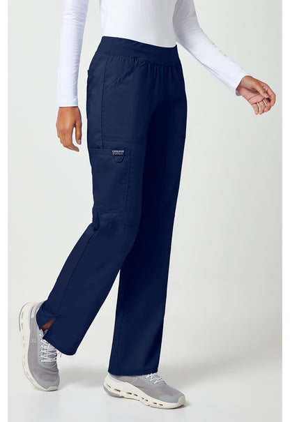 Cherokee Workwear Revolution Mid Rise Straight Leg Pull-On Scrub Pants