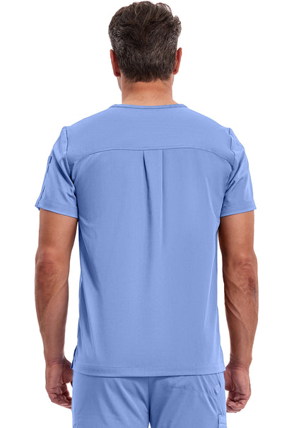 Blouse médicale pour homme Healing Hands Purple Label Justin à une poche et à rentrer dans le pantalon