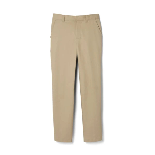 French Toast Mens Khaki Adjustable Waist Relaxed Fit Pants