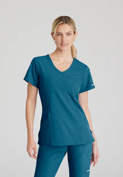 Skechers Reliance Mock Wrap Scrub Top