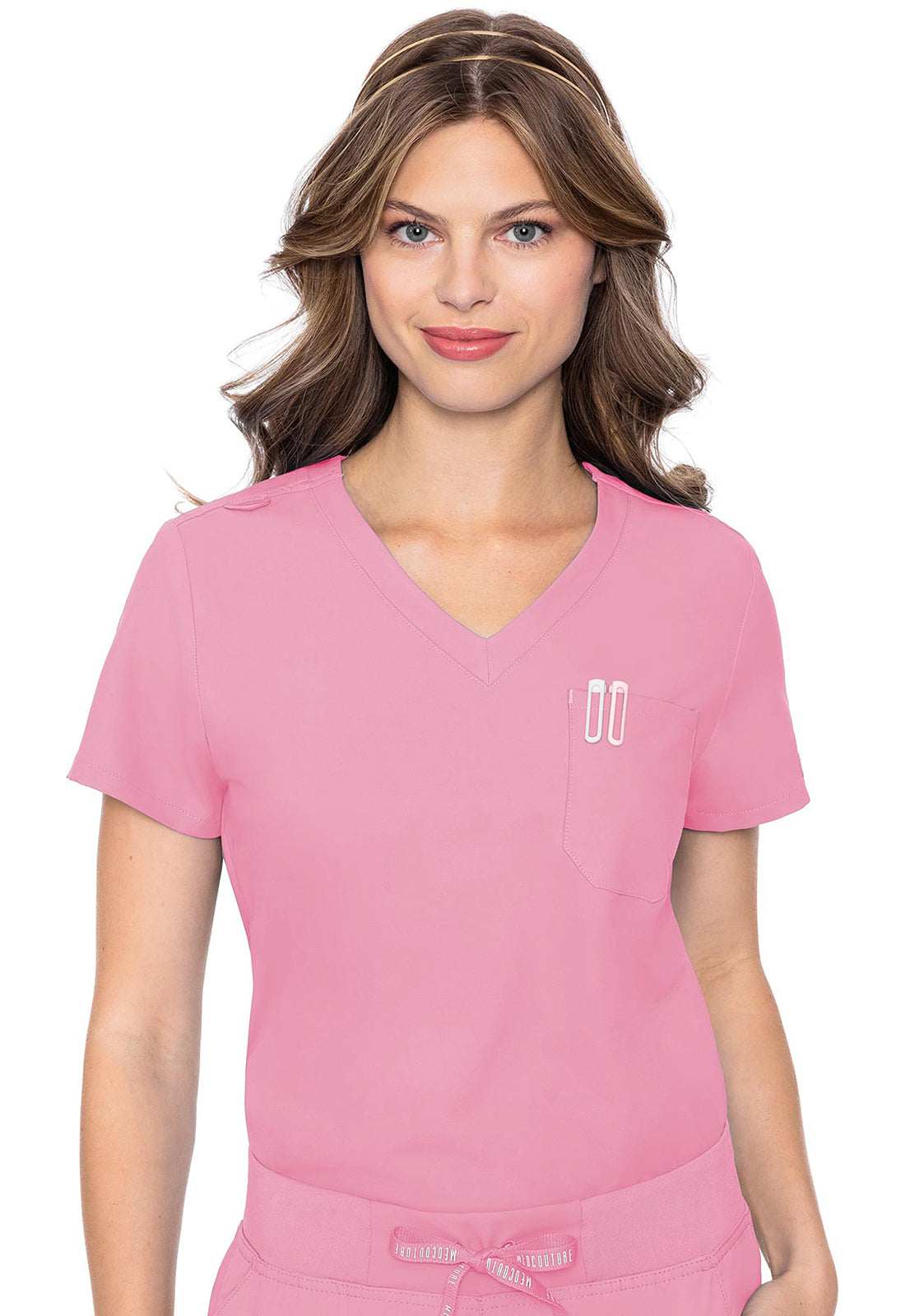 Med Couture Insight 1-Pocket Tuck In Scrub Top