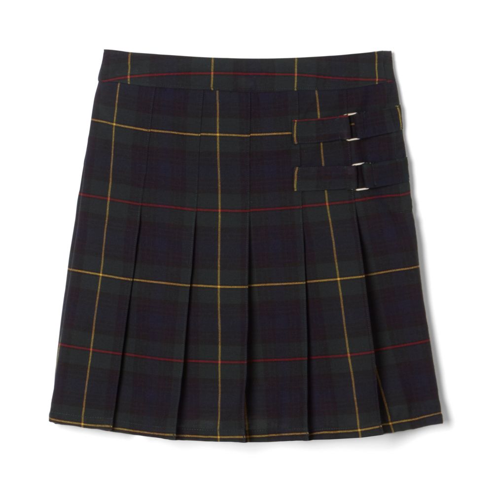 French Toast Girls Plaid Adjustable Waist 2-Tab Scooter Skirt